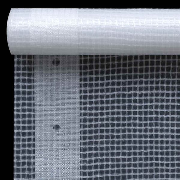 vidaXL Leno presenning 2 st 260 g/m² 1,5x15 m vit Vit