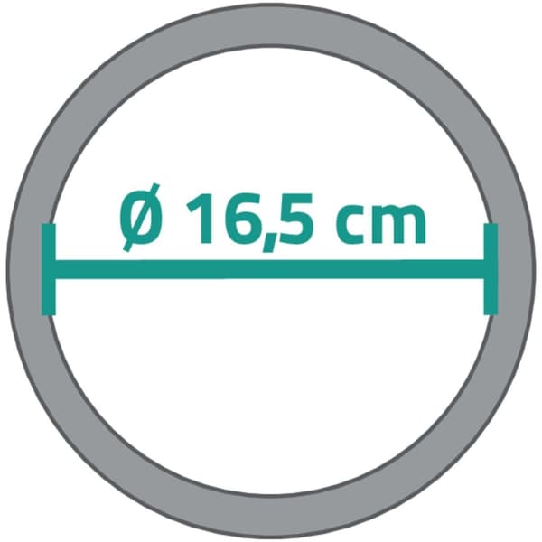RIDDER Väggmonterad sminkspegel Jannin 16,5 cm Silver