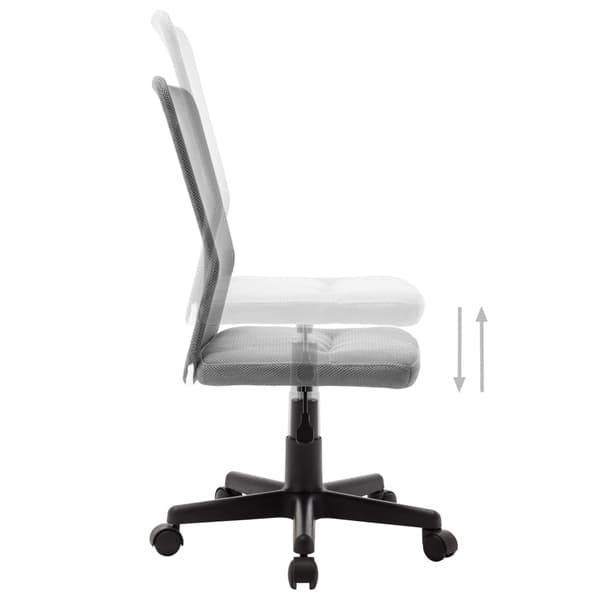 vidaXL Kontorsstol grå 44x52x100 cm nättyg grå