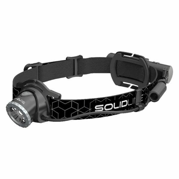 SOLIDLINE Laddningsbar LED-pannlampa SH6R 600 lm rött ljus
