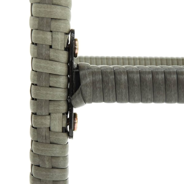 vidaXL Barstolar med dynor 3 st grå konstrotting grå
