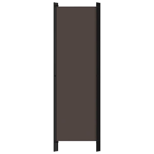 vidaXL Rumsavdelare 3 paneler brun 150x180 cm Brun