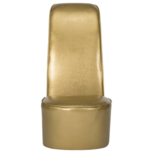 vidaXL Stol klacksko guld konstläder Guld