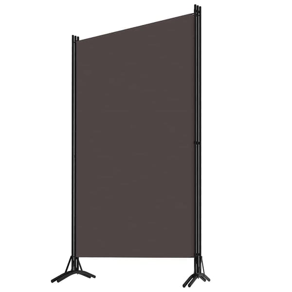 vidaXL Rumsavdelare 3 paneler brun 260x180 cm Brun