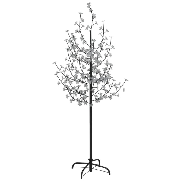 vidaXL Körsbärsträd med LED varmvit 200 lysdioder 180 cm Vit