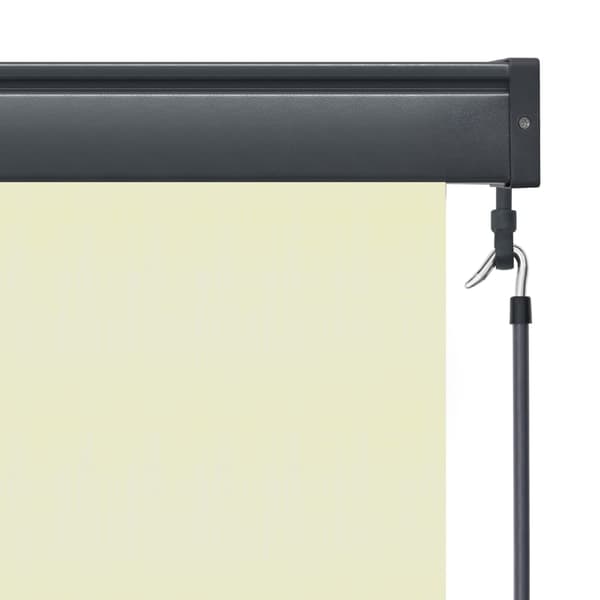 vidaXL Rullgardin utomhus 100x250 cm gräddvit Creme
