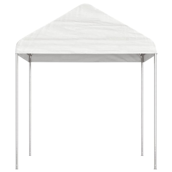vidaXL Paviljong med tak vit 13,38x2,28x2,69 m polyeten Vit