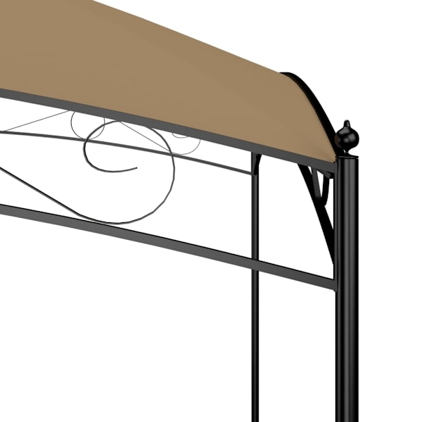 vidaXL Paviljong 3x4x2,65 m taupe 180 g/m² Taupe