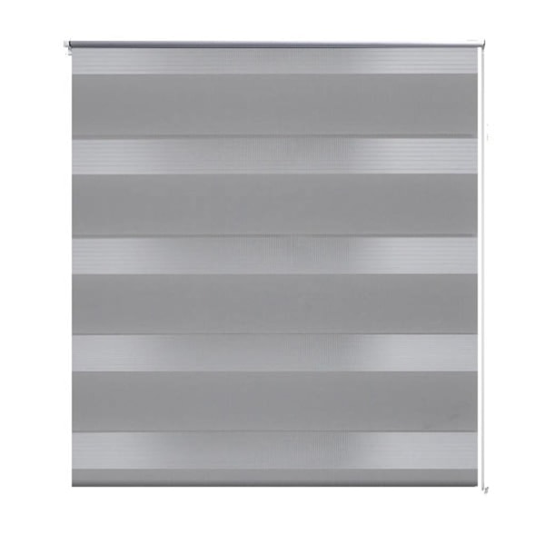 vidaXL Rullgardin randig grå 80 x 175 cm transparent grå