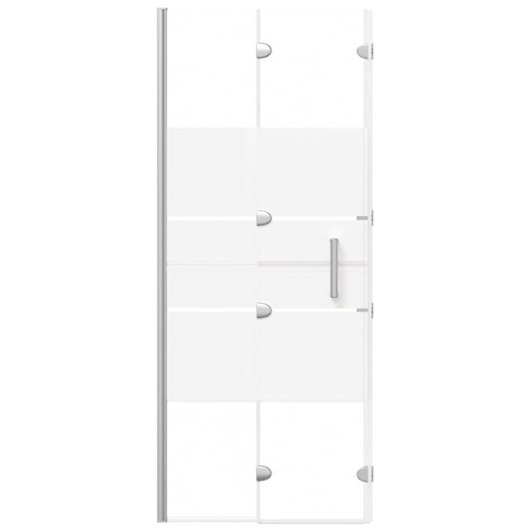 vidaXL Duschvägg vikbar ESG 120x140 cm vit