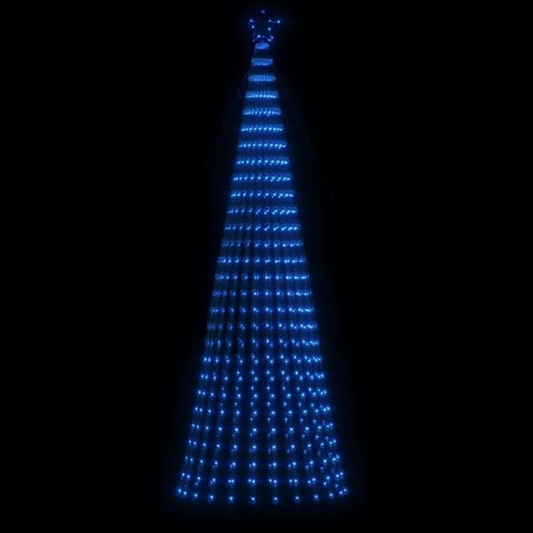 vidaXL LED julgran 688 LED blå 300 cm Blå