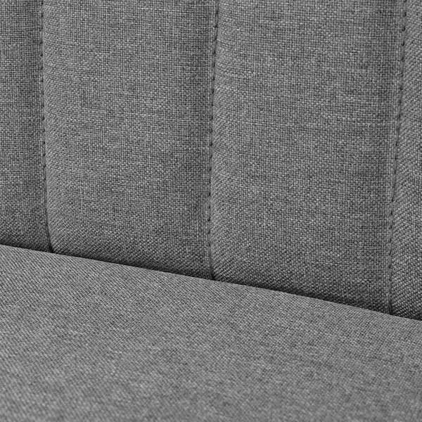 vidaXL Soffa 117x55,5x77 cm tyg ljusgrå grå