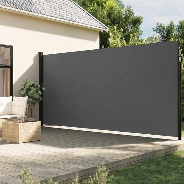 vidaXL Indragbar sidomarkis antracit 200x500 cm Antracit
