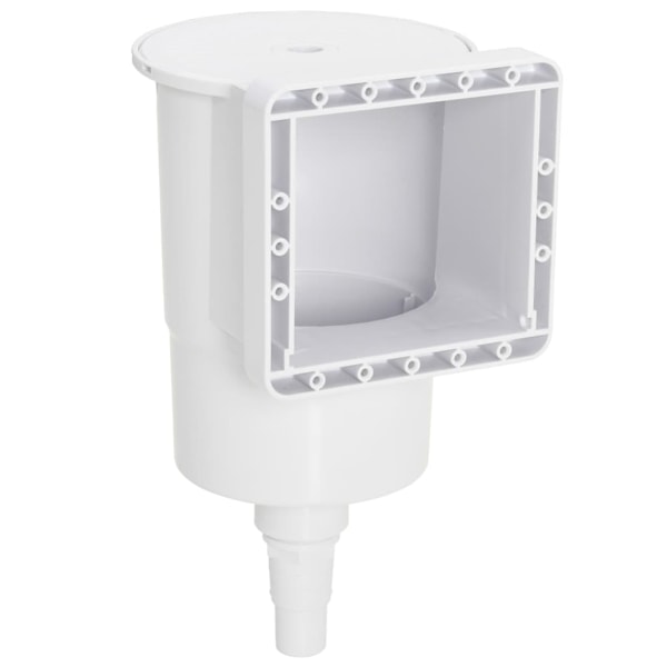 vidaXL Breddavlopp för pool 11 delar 34,3x25x30,5 cm Vit