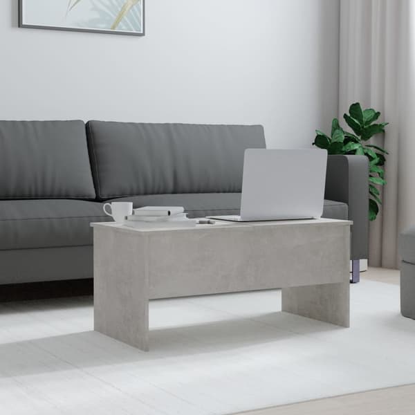 vidaXL Soffbord betonggrå 102x50,5x46,5 cm konstruerat trä Grå