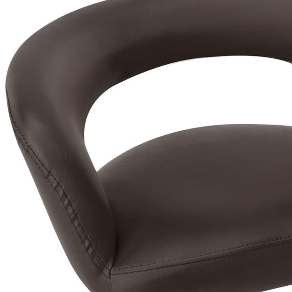 vidaXL Matstolar 4 st brun konstläder Brun