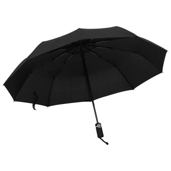 vidaXL Paraply automatisk hopfällbart svart 104 cm Svart
