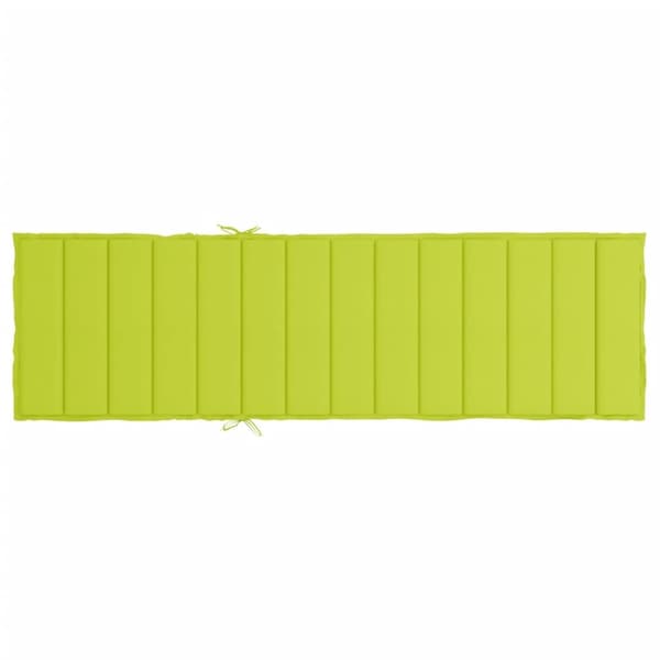 vidaXL Solsängsdynor Oxford tyg (100% polyester) Ljusgrön Grön