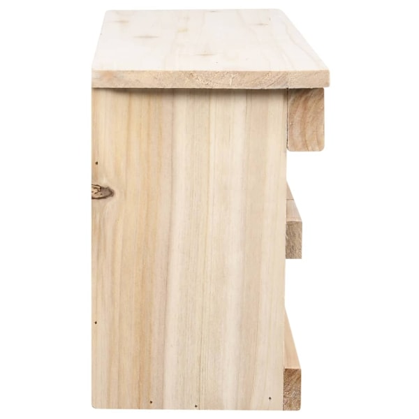vidaXL Sparvholk med 5 kammare 68x15x21 cm granträ Brun