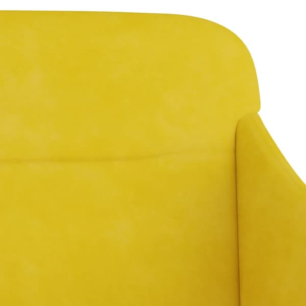 vidaXL Bänk gul 110x76x80 cm sammet Gul