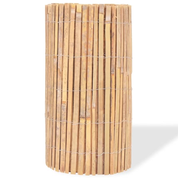 vidaXL Stängsel bambu 1000x50 cm Brun