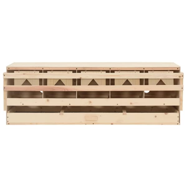 vidaXL Värprede 5 fack 117x33x38 cm massiv furu