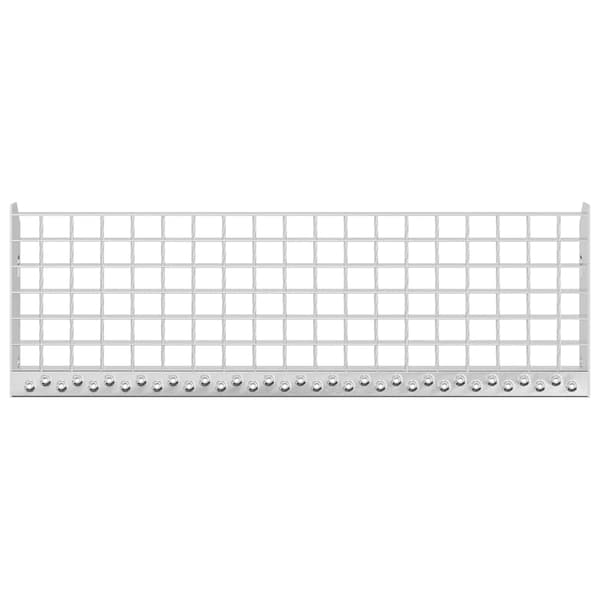 vidaXL Gallersteg 70x24x7 cm galvaniserat stål Silver