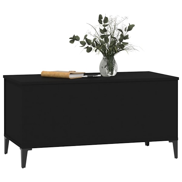 vidaXL Soffbord svart 90x44,5x45 cm konstruerat trä Svart