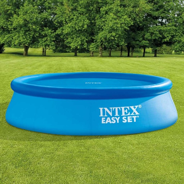 INTEX Poolöverdrag solenergi blå 290 cm polyeten Blå