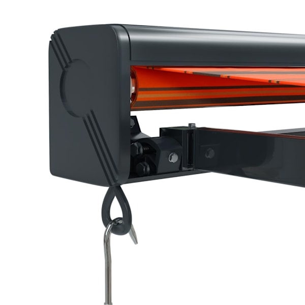 vidaXL Markis infällbar orange och brun 4x3 m tyg&aluminium Flerfärgsdesign