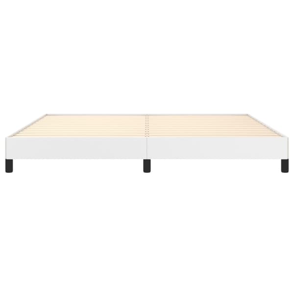 vidaXL Sängram vit 200x200 cm konstläder Vit