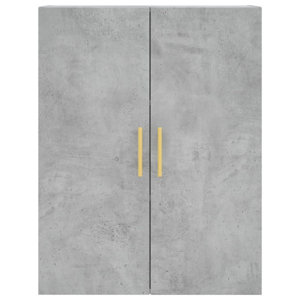 vidaXL Högskåp betonggrå 69,5x34x180 cm konstruerat trä Grå