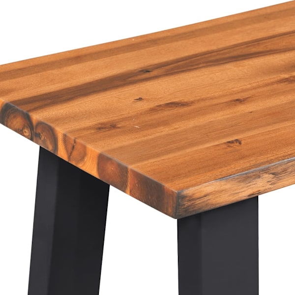 vidaXL Bänk massivt akaciaträ 145 cm Brun