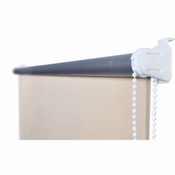 vidaXL Rullgardin gräddvit 100 x 230 cm mörkläggande Vit