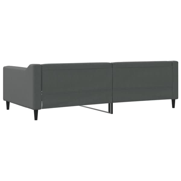 vidaXL Dagbädd mörkgrå 100x200 cm tyg Grå