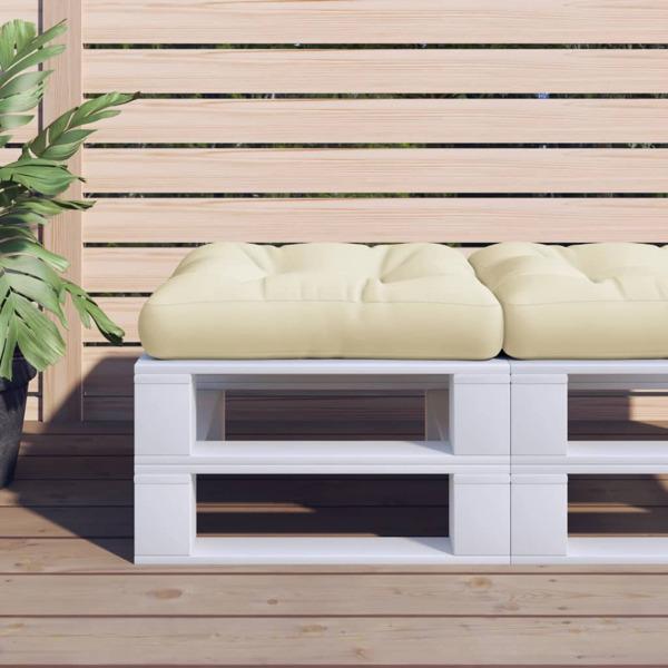 vidaXL Palldyna sandvit 58x58x10 cm tyg Beige