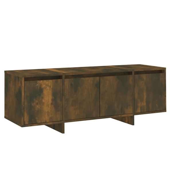 vidaXL Tv-bänk rökfärgad ek 120x30x40,5 cm konstruerat trä Brun