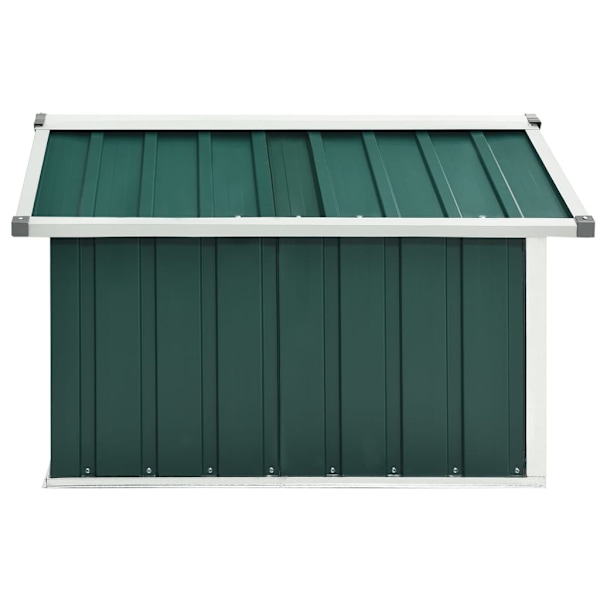 vidaXL Skjul för robotgräsklippare 92x97x63 cm galvaniserat stål grön Grön