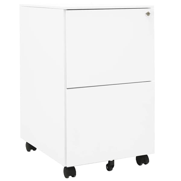 vidaXL Hurts vit 39x45x67 cm stål Vit