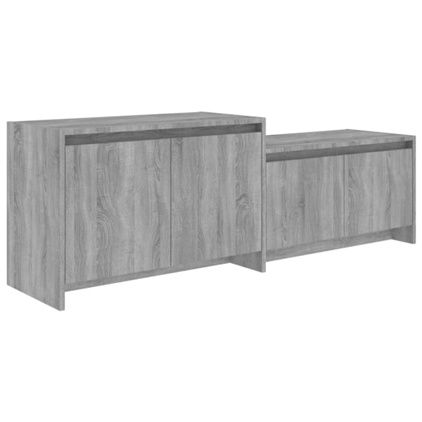 vidaXL Tv-bänk grå sonoma 146,5x35x50 cm konstruerat trä grå