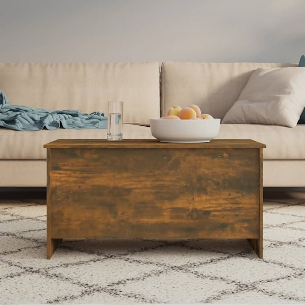vidaXL Soffbord rökfärgad ek 102x55,5x52,5 cm konstruerat trä Brun