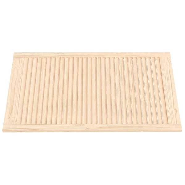 vidaXL Skåpluckor lamelldesign 2 st 99,3x59,4 cm massiv furu Brun