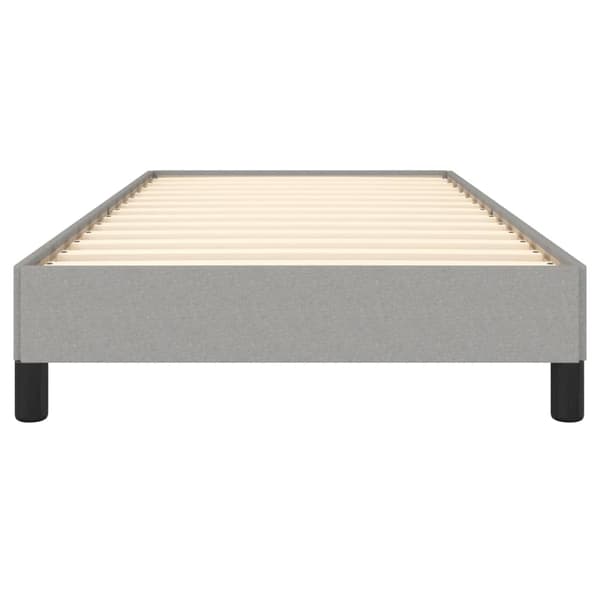 vidaXL Sängram ljusgrå 100x200 cm tyg Grå