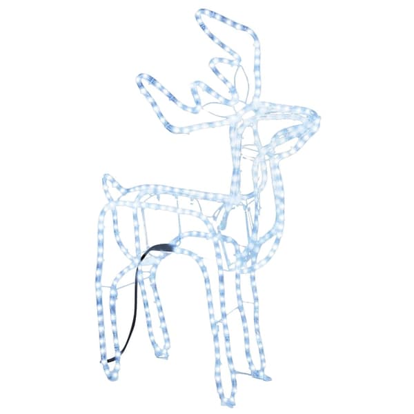vidaXL Renfigur ljusslinga med kallvit 76x42x87 cm