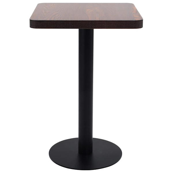 vidaXL Bistrobord mörkbrun 50x50 cm MDF Brun