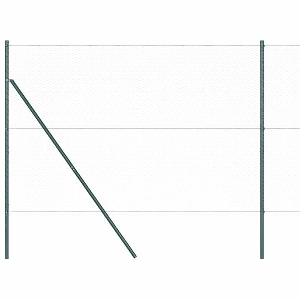 vidaXL Hexagonalt staket markfäste 100 x 1,5 m PVC-belagda stål Grå Grå