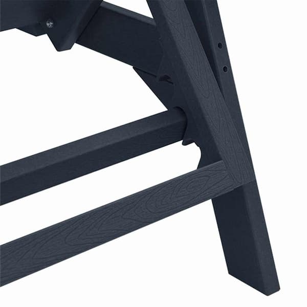 vidaXL Solstol Reclining 3 pcs Marinblå polyeten Marinblå