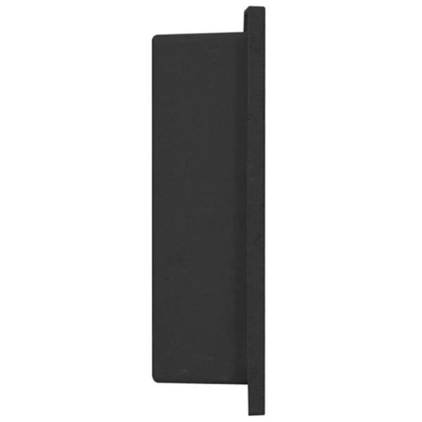 vidaXL Infälld duschhylla niche matt svart 41x36x10 cm Svart