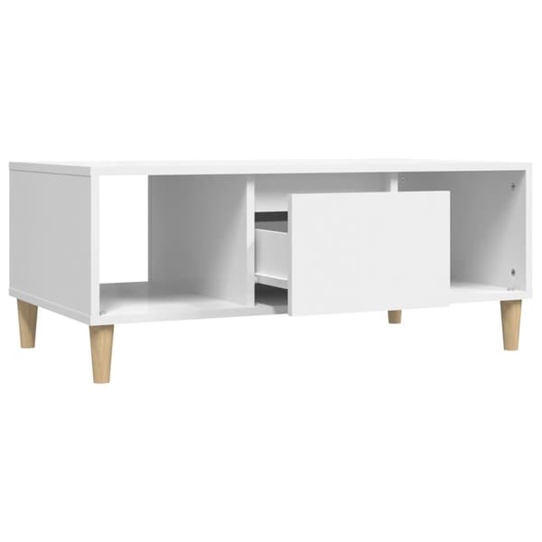 vidaXL Soffbord vit 90x50x36,5 cm konstruerat trä Vit