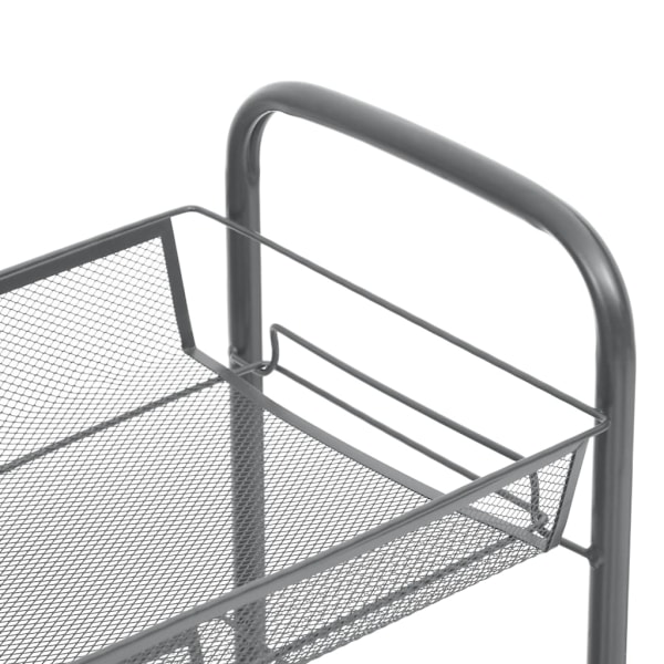 vidaXL Rullvagn 5 våningar grå 46x26x105 cm järn grå